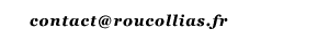 graphique de l'adresse courriel de roucollias